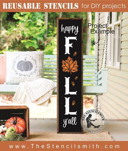 8342 - happy FALL y'all - The Stencilsmith