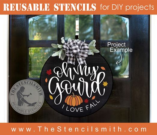 8347 - oh my gourd I love fall - The Stencilsmith