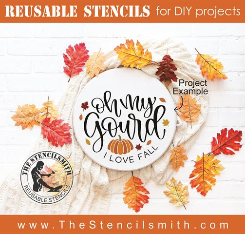 8347 - oh my gourd I love fall - The Stencilsmith
