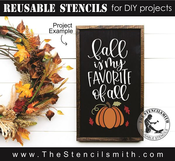 8349 - fall is my favorite - The Stencilsmith