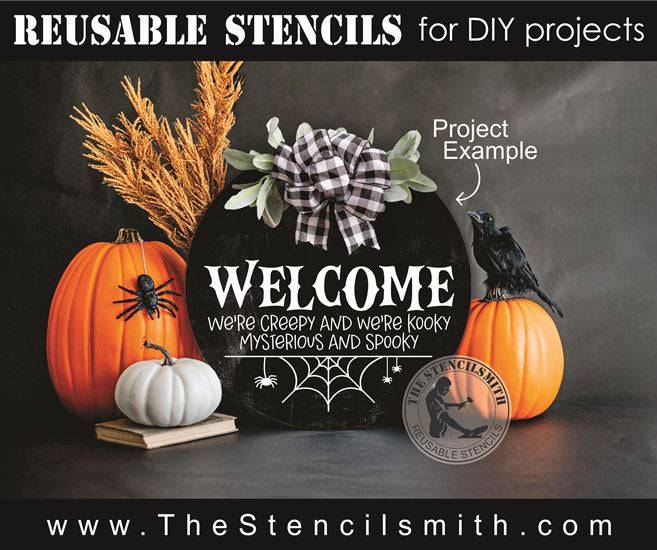 8364 - Welcome we're creepy kooky - The Stencilsmith