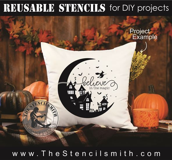 8366 - believe in the magic (halloween) - The Stencilsmith