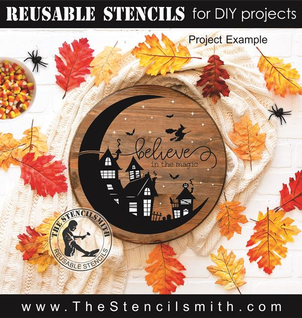 8366 - believe in the magic (halloween) - The Stencilsmith