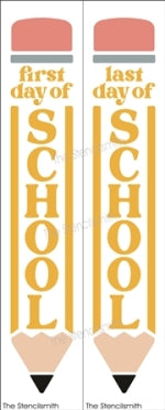 8383 - first/last day of school pencil - The Stencilsmith