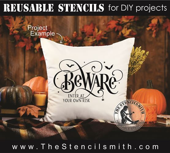 8384 - BEWARE enter at your own - The Stencilsmith