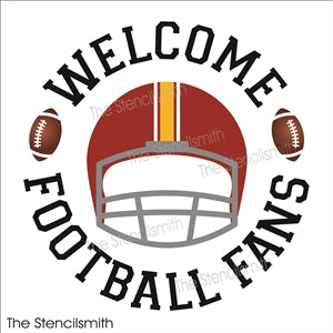 8393 - welcome football fans - The Stencilsmith