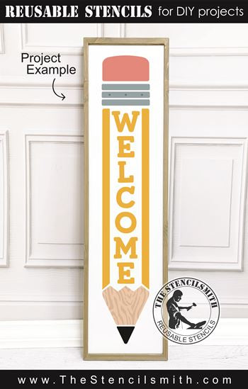 8396 - Welcome (pencil) - The Stencilsmith