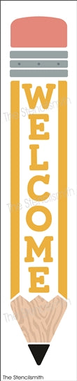 8396 - Welcome (pencil) - The Stencilsmith
