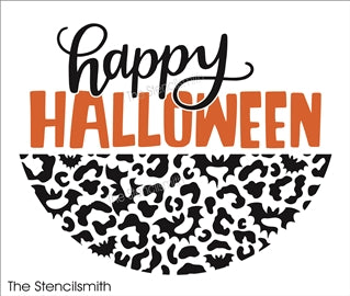 8404 - happy halloween (bat leopard) - The Stencilsmith