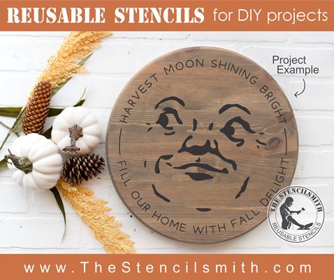 8410 - harvest moon shining bright - The Stencilsmith