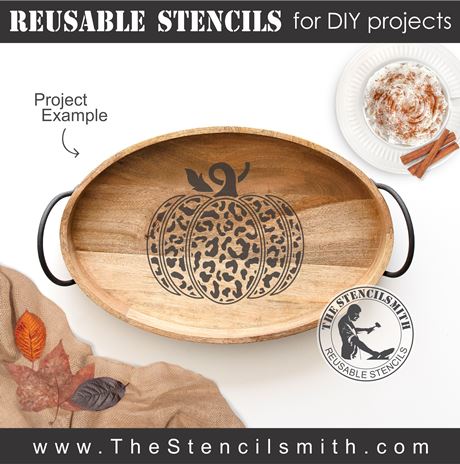 8411 - leopard pumpkin - The Stencilsmith