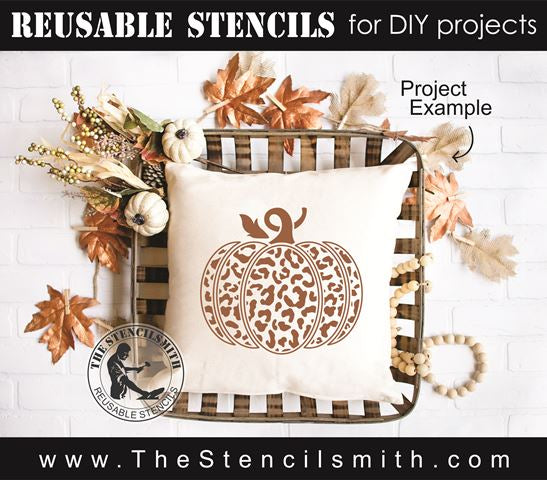 8411 - leopard pumpkin - The Stencilsmith