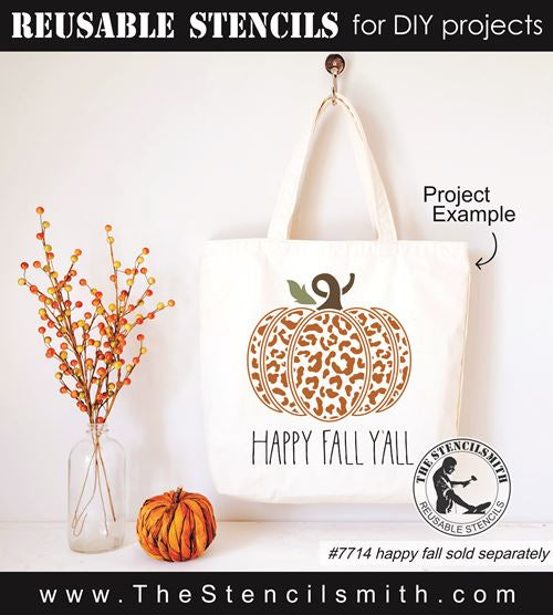 8411 - leopard pumpkin - The Stencilsmith