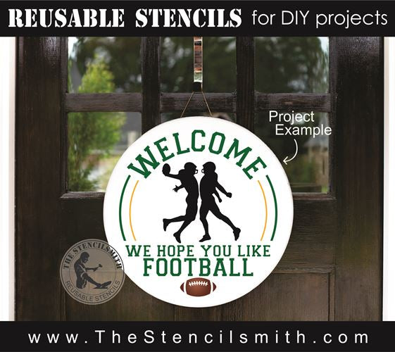 8419 - Welcome we hope you like football - The Stencilsmith