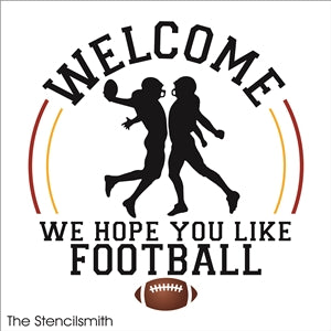 8419 - Welcome we hope you like football - The Stencilsmith