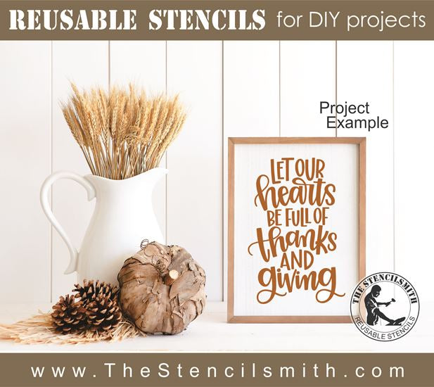 8427 - let our hearts be full - The Stencilsmith