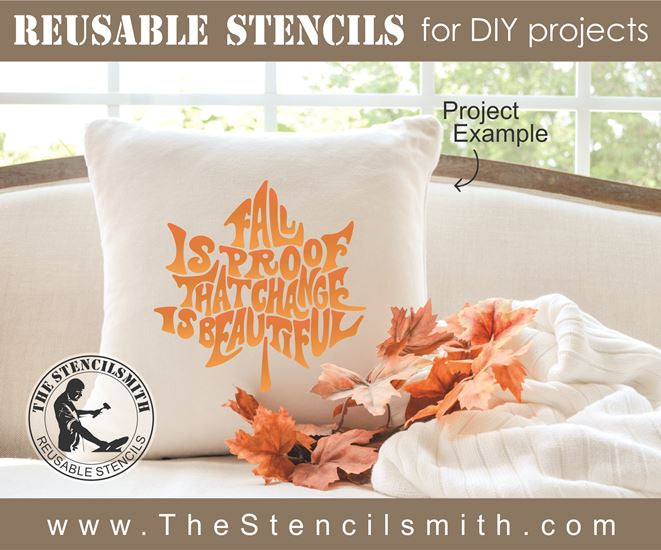 8431 - fall is proof that change - The Stencilsmith