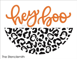 8432 - hey boo (ghost leopard) - The Stencilsmith