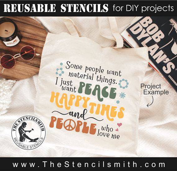 8436 - some people want material things - The Stencilsmith