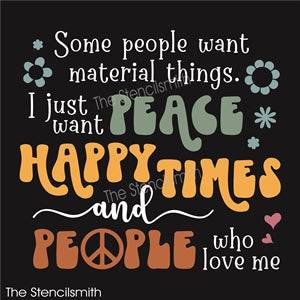 8436 - some people want material things - The Stencilsmith