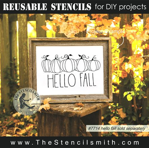 8439 - row of pumpkins - The Stencilsmith