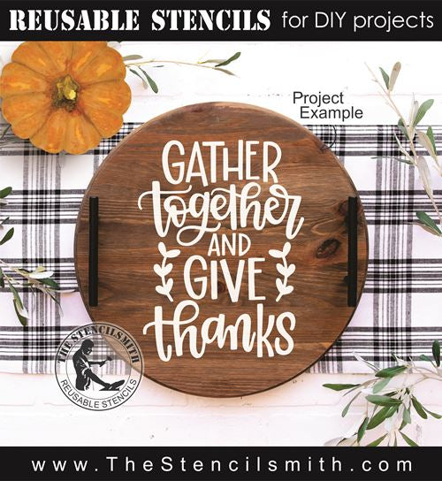 8440 - gather together and give thanks - The Stencilsmith