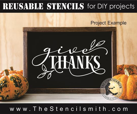 8442 - give thanks - The Stencilsmith