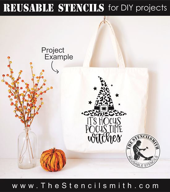 8449 - it's hocus pocus time witches - The Stencilsmith