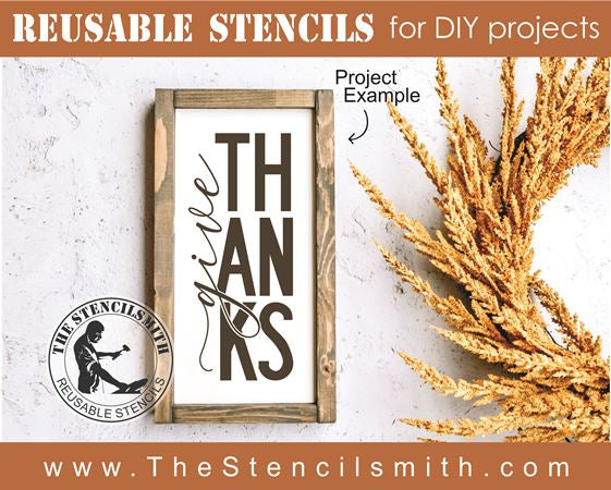 8452 - give thanks - The Stencilsmith