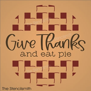 8458 - Give Thanks and eat pie - The Stencilsmith