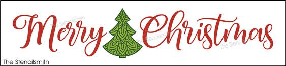 8465 - Merry Christmas (mandala tree) - The Stencilsmith