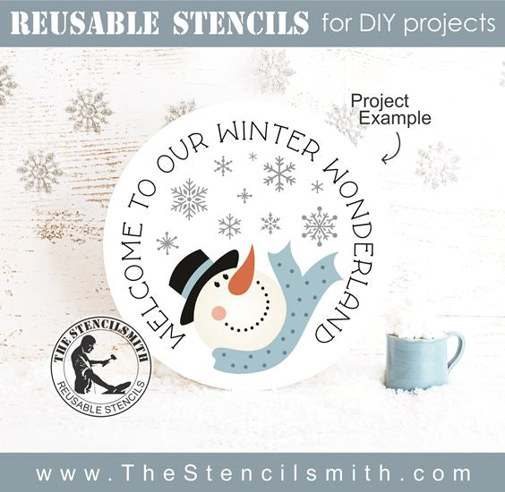 8479 - welcome to our winter wonderland - The Stencilsmith