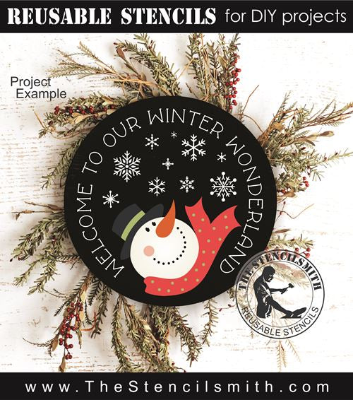 8479 - welcome to our winter wonderland - The Stencilsmith