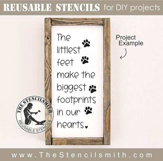 8481 - the littlest feet - The Stencilsmith