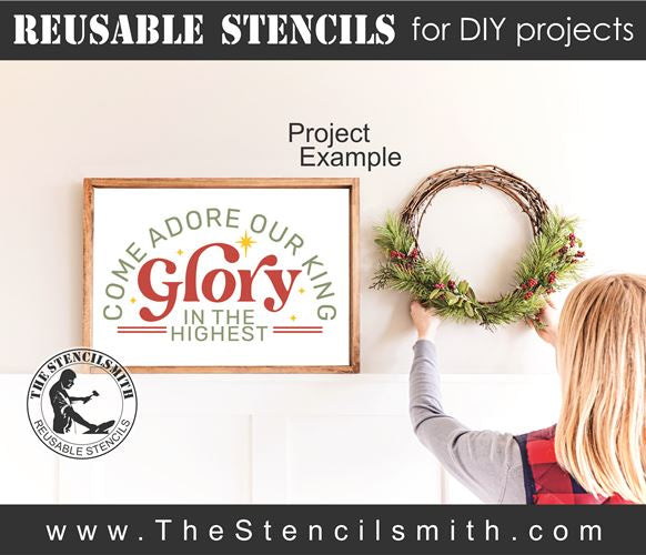 8486 - come adore our king - The Stencilsmith