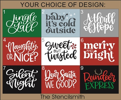 8487 - Christmas minis - The Stencilsmith