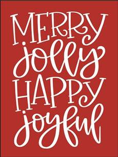 8490 - merry jolly - The Stencilsmith