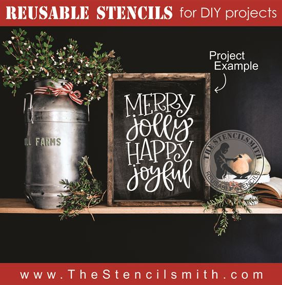 8490 - merry jolly - The Stencilsmith