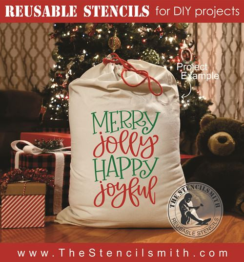 8490 - merry jolly - The Stencilsmith