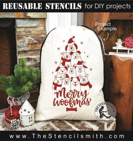 8503 - merry woofmas - The Stencilsmith