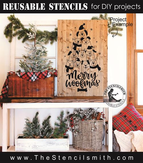 8503 - merry woofmas - The Stencilsmith