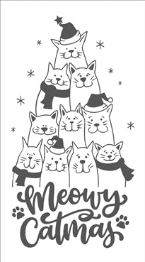 8504 - meowy catmas - The Stencilsmith