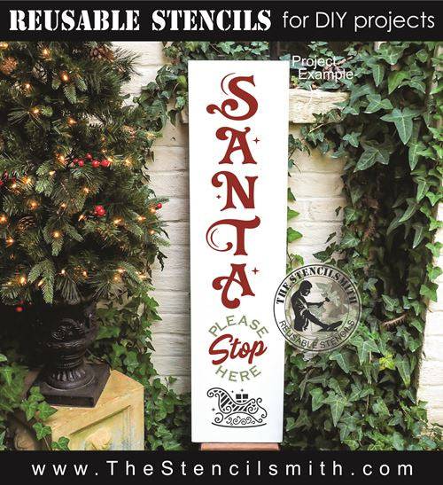 8510 - Santa please stop here - The Stencilsmith