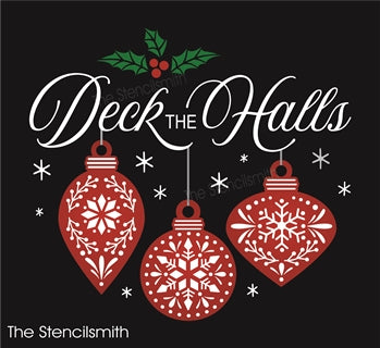 Deck the Halls reusable stencil for DIY round signs and decor – The ...
