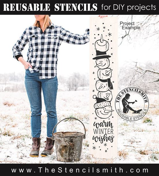 8513 - warm winter wishes - The Stencilsmith