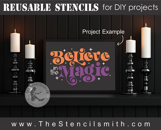 8514 - believe in the magic - The Stencilsmith