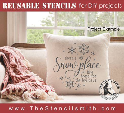 8518 - there's snow place like home for - The Stencilsmith