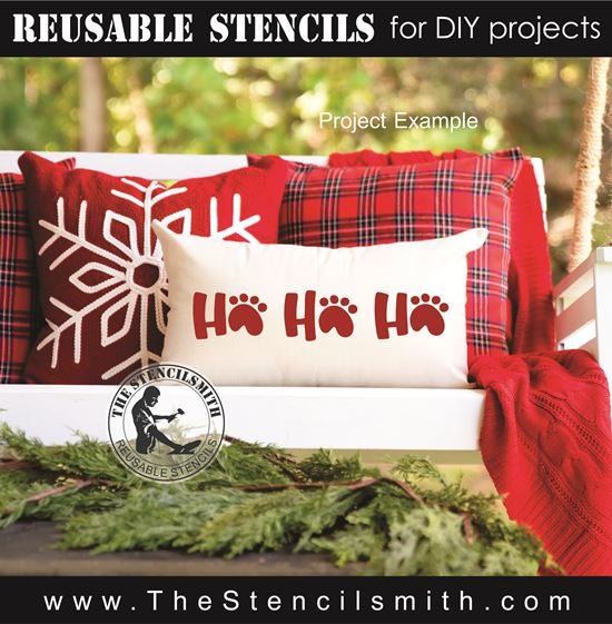 8525 - HOHOHO (paws) - The Stencilsmith