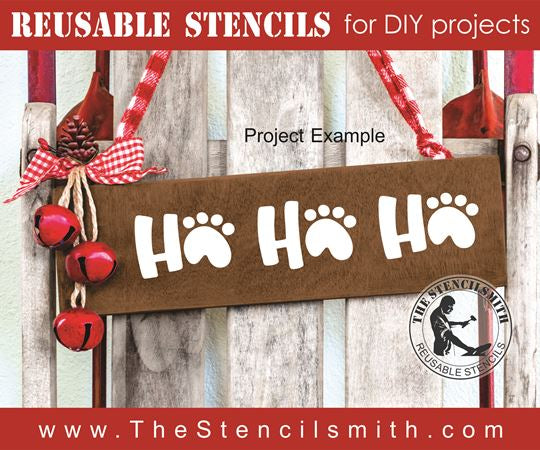 8525 - HOHOHO (paws) - The Stencilsmith