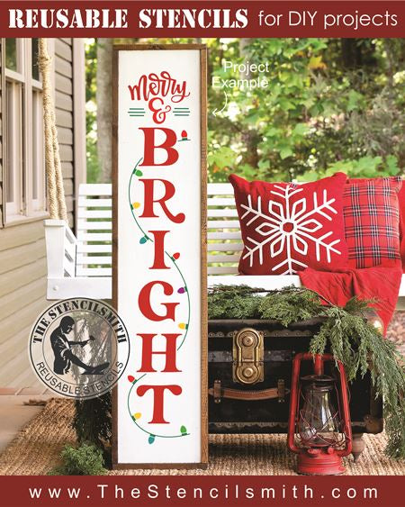 8537 - merry & bright - The Stencilsmith